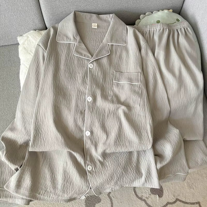 Classic Sleepwear | Men's Pajama | Plus Size | Lapel Collar | Long Sleeve | Steven & Levon