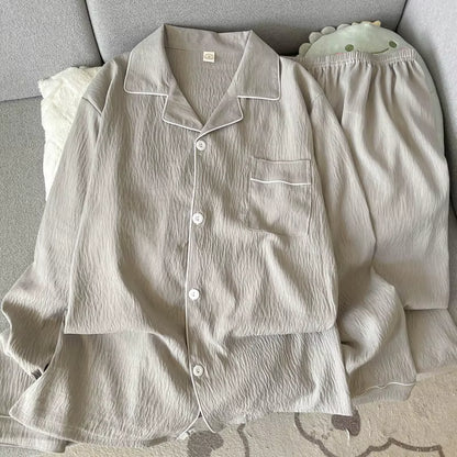 Classic Sleepwear | Men's Pajama | Plus Size | Lapel Collar | Long Sleeve | Steven & Levon