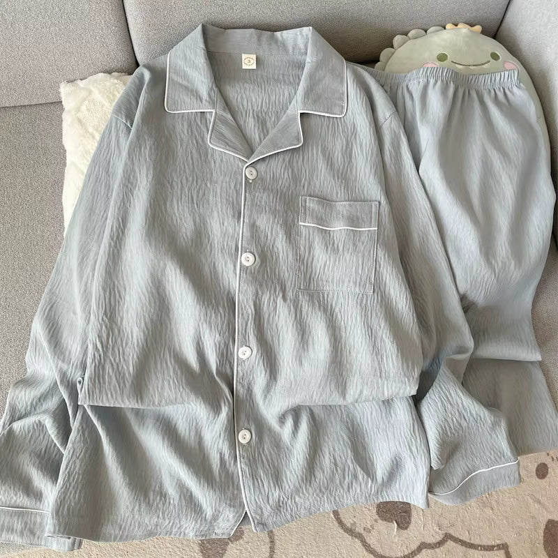 Classic Sleepwear | Men's Pajama | Plus Size | Lapel Collar | Long Sleeve | Steven & Levon