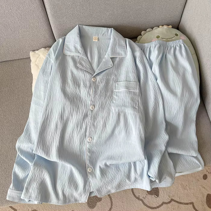 Classic Sleepwear | Men's Pajama | Plus Size | Lapel Collar | Long Sleeve | Steven & Levon