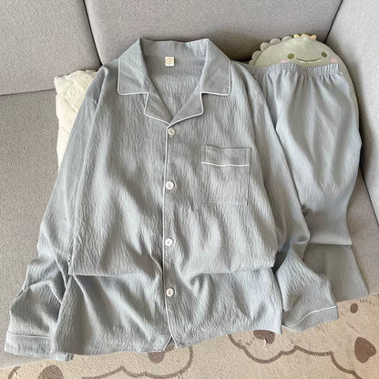 Classic Sleepwear | Men's Pajama | Plus Size | Lapel Collar | Long Sleeve | Steven & Levon