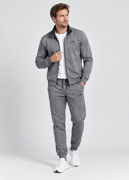 Men's Tracksuit | Zip Front Jacket | Sporty Two Piece Jogger Set for Everyday Wear | Steven & Levon