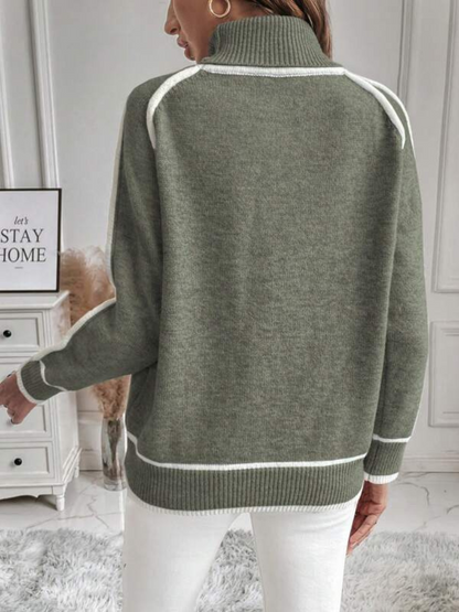 Women's Lined Sweater | Cosy Knit Jumper | Elegant Warm Layer | Steven & Levon