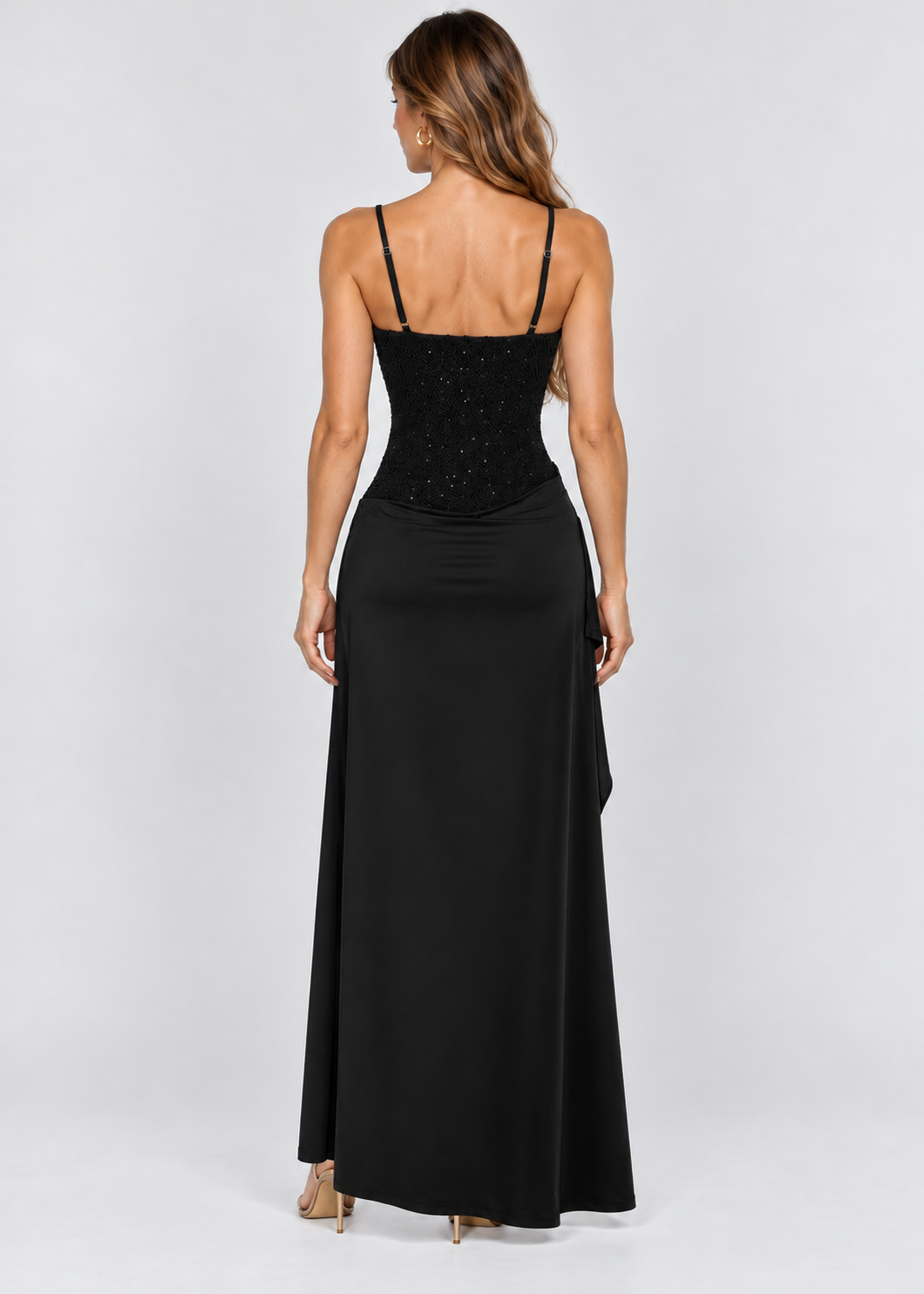 Women's Sequin Corset Evening Dress | Sparkle Party Gown | Steven & Levon