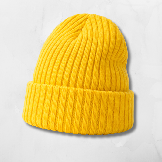 Beanivelle - Ribbed Knit Fold-Up Beanie  Winter Warmth Everyday