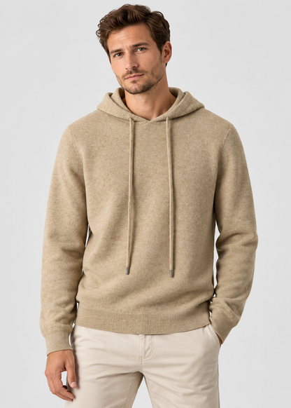 Men's Wool Hoodie | Warm Pullover Jumper | Casual Everyday Wear | Steven & Levon