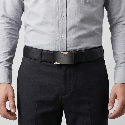 Beltivo - Automatic Buckle Dress Belt For Men  Everyday Smart Dressing