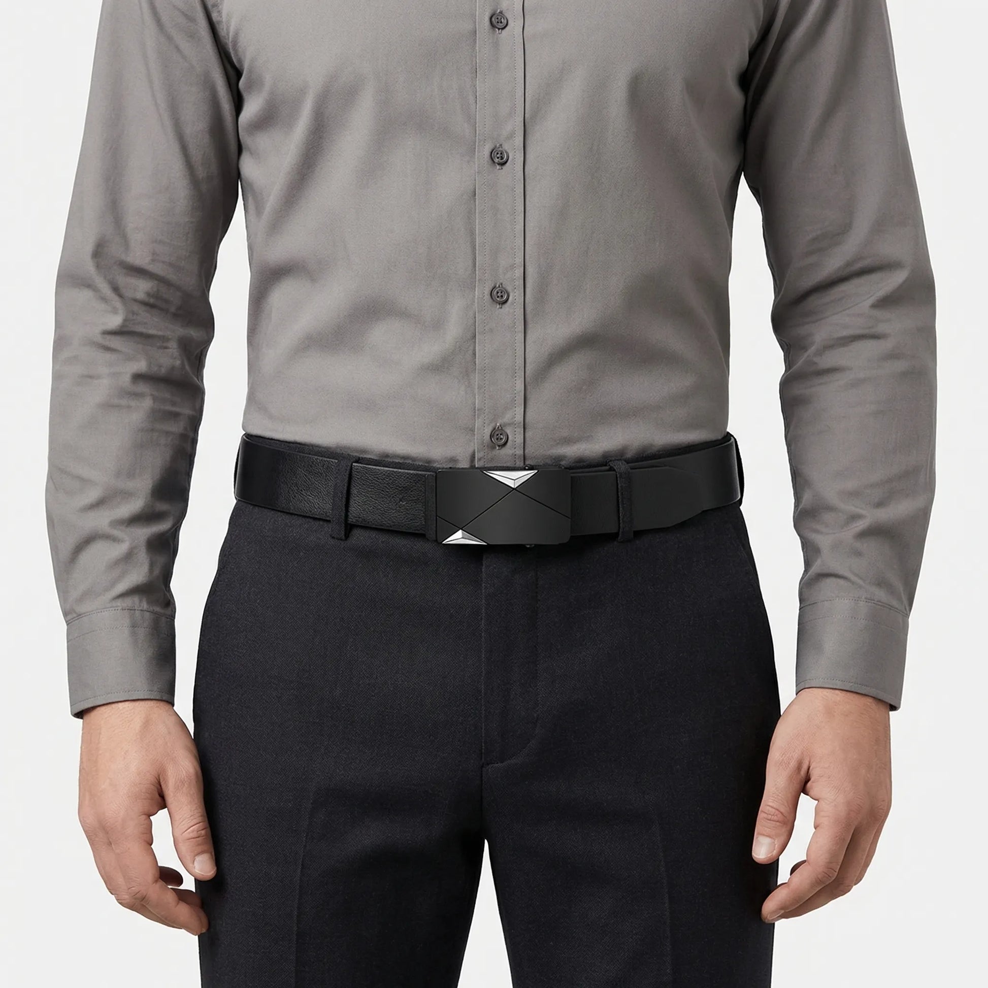 Beltivo - Automatic Buckle Dress Belt For Men  Everyday Smart Dressing