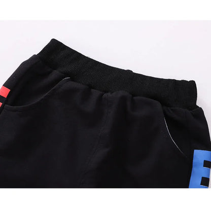Kids Letter Print Sweatshirt & Jogger Set | Boys & Girls | Casual Tracksuit | Steven & Levon