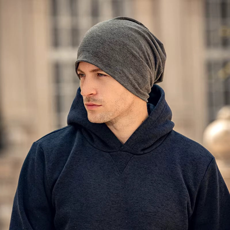 Slouchy Beanie | Unisex Windproof Polyester Ear Warmer Hat for Outdoor Wear | Steven & Levon