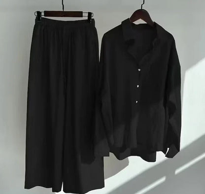 Geneve Women's Linen Summer Set | Lightweight Two Piece Co-ord Outfit | Steven & Levon