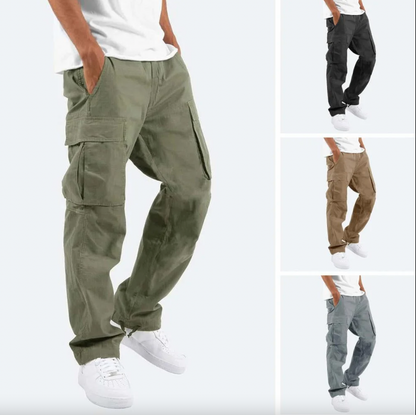 Men’s Cargo Pants | Loose Fit | Straight Leg Utility Pockets | Casual Streetwear | Steven & Levon
