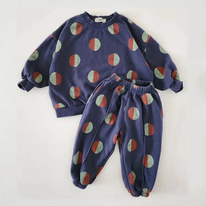 Baby Balloon Print Sweatshirt & Pants Set | Unisex | Cotton | Casual Outfit | Steven & Levon