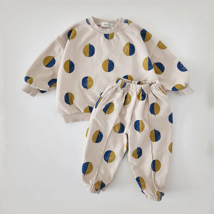Baby Balloon Print Sweatshirt & Pants Set | Unisex | Cotton | Casual Outfit | Steven & Levon