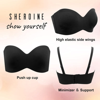 Seamless Backless Bra | Women's Strapless Support Bra | Removable Straps | Steven & Levon