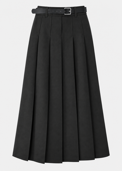 Women's Elegant Midi Skirt | Women | High Waist | Flattering A-Line Silhouette | Smart Casual & Occasion Wear | Steven & Levon