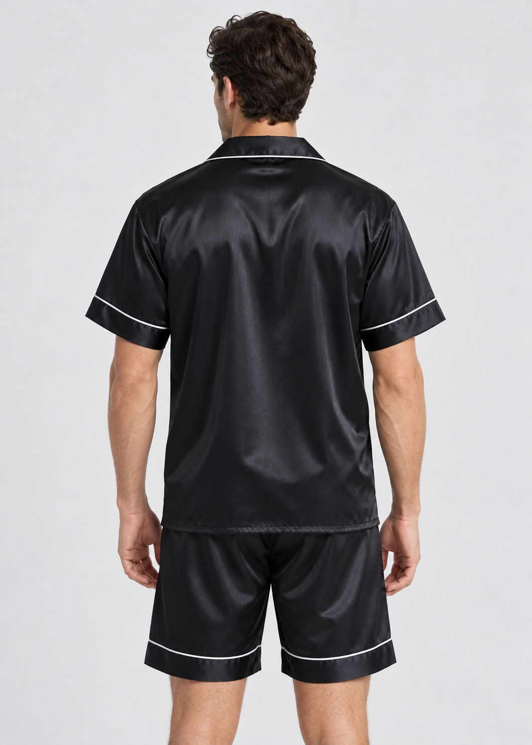 Men's Sleepwear | Short Sleeve Pajama | Elastic Shorts | Summer | Steven & Levon