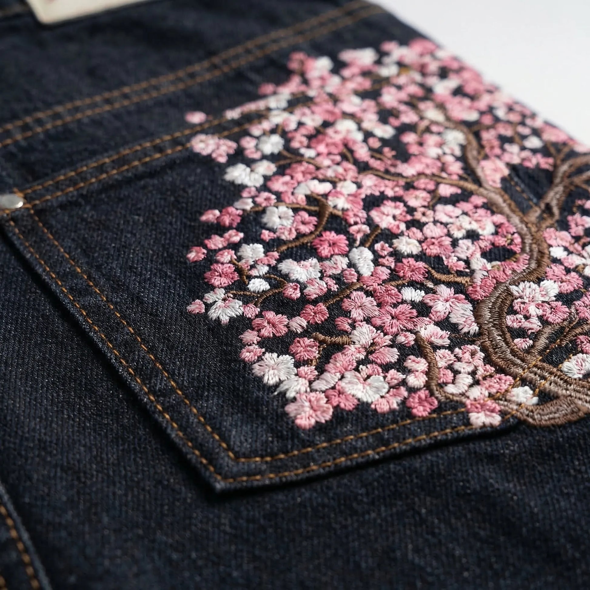 Bloomstride - Wide-Leg Embroidered Street Style Jeans  Everyday Street Styling