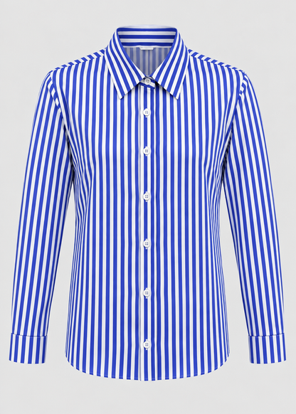 Men's Striped Overshirt | Casual Shirt | Button-Up Lightweight Layer | Steven & Levon