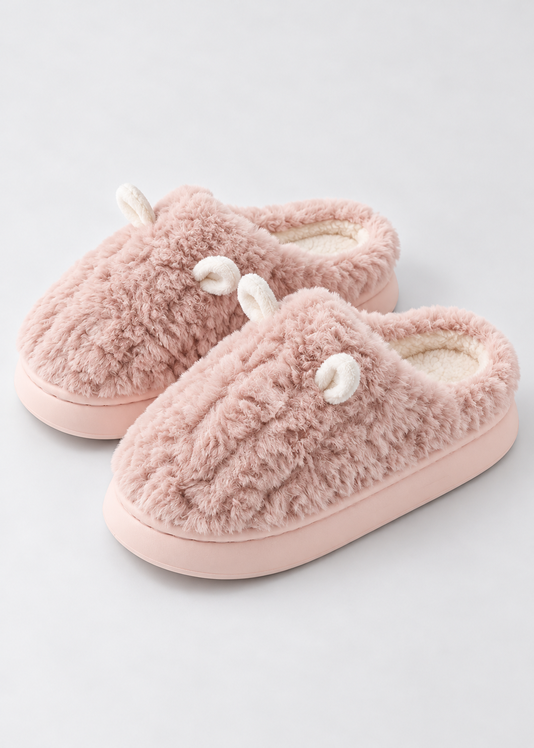 Women's Cotton Plush Slippers | Cartoon Design | Closed Toe | Non Slip EVA Sole | Steven & Levon
