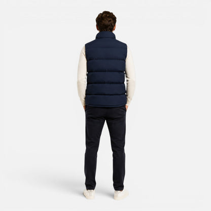 Men's Quilted Puffer Vest | Lightweight | Insulated | Zip Front | Warm Casual Outerwear | Steven & Levon