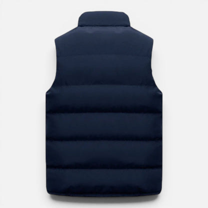 Men's Quilted Puffer Vest | Lightweight | Insulated | Zip Front | Warm Casual Outerwear | Steven & Levon