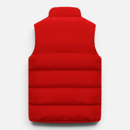 Men's Quilted Puffer Vest | Lightweight | Insulated | Zip Front | Warm Casual Outerwear | Steven & Levon