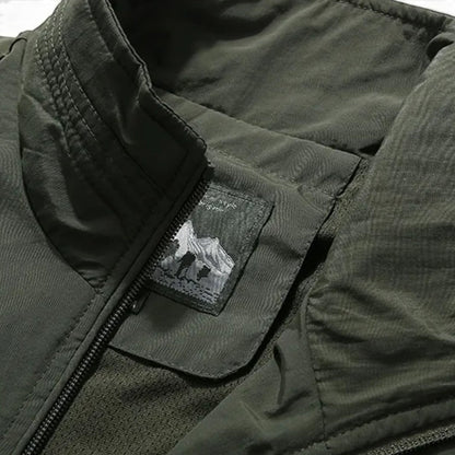 Men's Utility Gilet Vest | Lightweight | Breathable | Multi-Pocket | Outdoor Layer | Steven & Levon