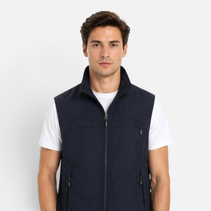 Men's Utility Gilet Vest | Lightweight | Breathable | Multi-Pocket | Outdoor Layer | Steven & Levon