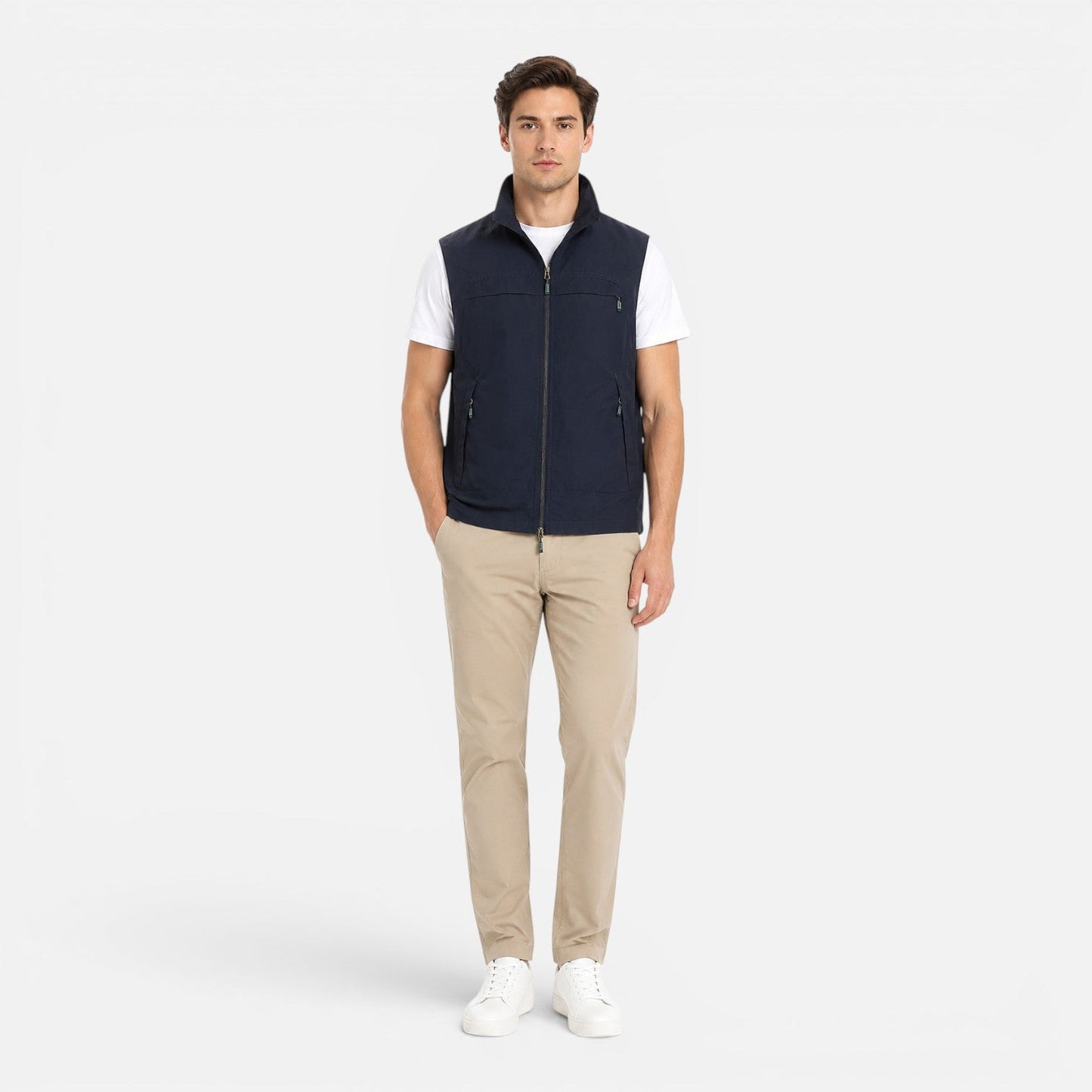Men's Utility Gilet Vest | Lightweight | Breathable | Multi-Pocket | Outdoor Layer | Steven & Levon