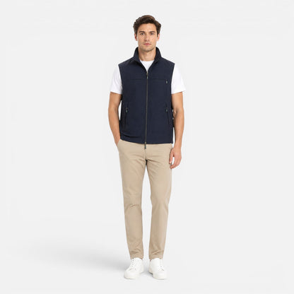 Men's Utility Gilet Vest | Lightweight | Breathable | Multi-Pocket | Outdoor Layer | Steven & Levon