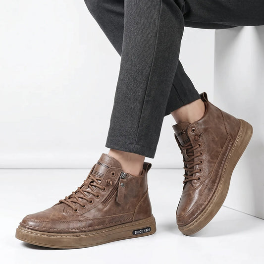 Bracklow - High-Top Lace-Up Casual Boot  Everyday Casual Wear