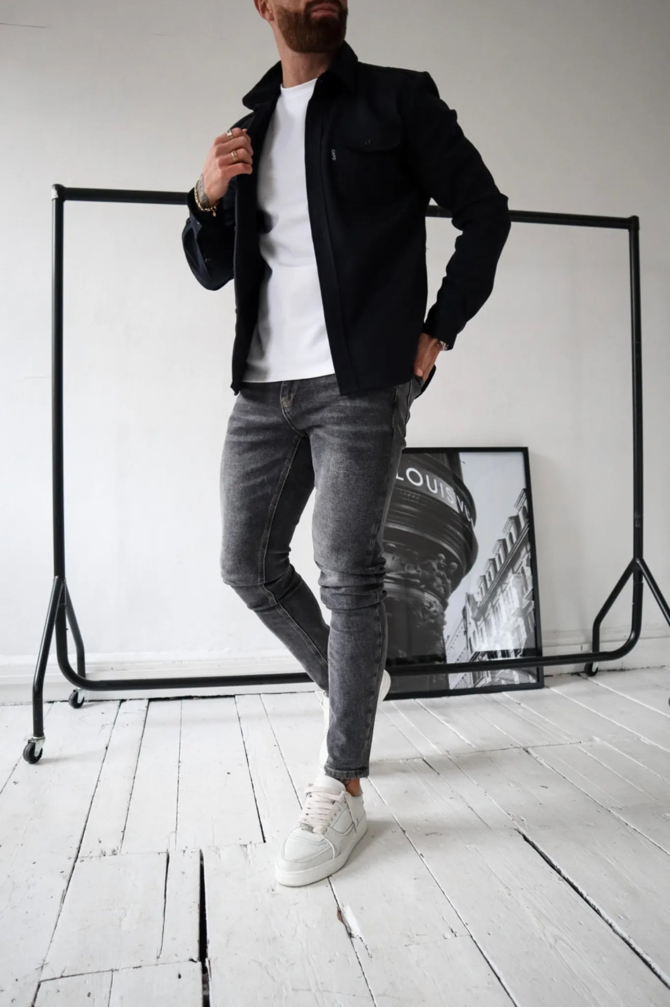 Men's Overshirt Jacket | Men | Lightweight | Button-Up Casual Shacket | Steven & Levon