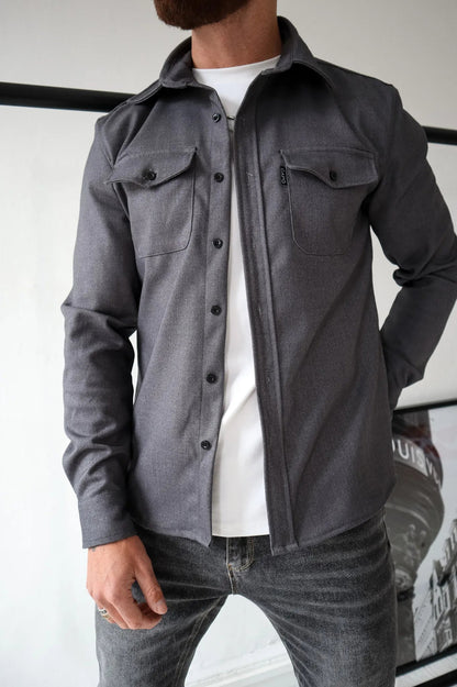 Men's Overshirt Jacket | Men | Lightweight | Button-Up Casual Shacket | Steven & Levon