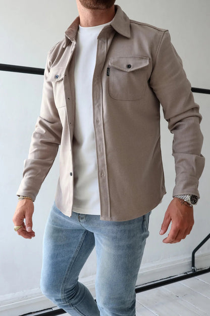 Men's Overshirt Jacket | Men | Lightweight | Button-Up Casual Shacket | Steven & Levon