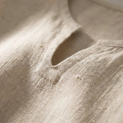 Breezon - Long Sleeve V-Neck Casual Shirt  Casual Everyday Wear