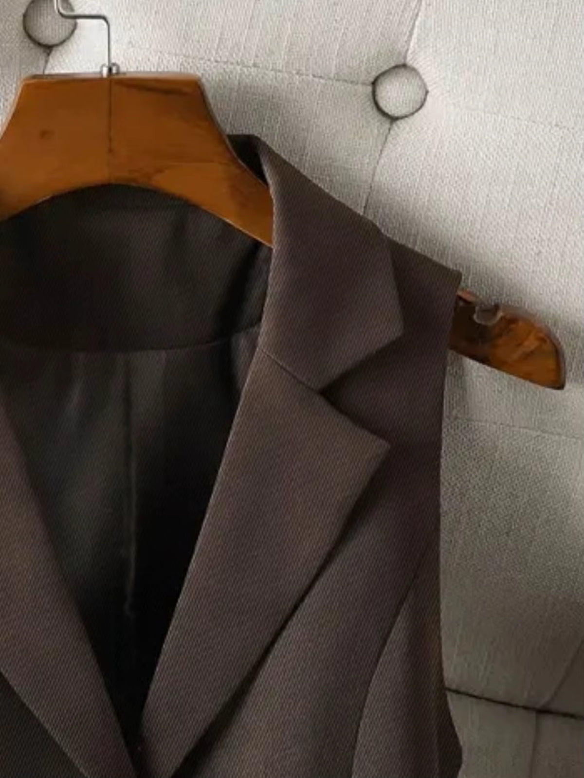 Women's Brown Tailored Waistcoat | Sleeveless Lapel Button Vest | Steven & Levon