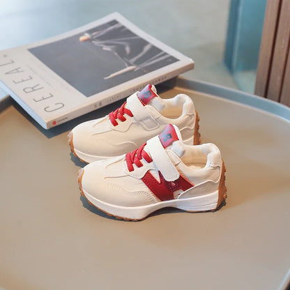 Kids Casual Sneakers | Boys & Girls | Lightweight | Hook & Loop Running Shoes | Green | Steven & Levon