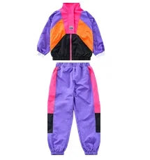 Kids Colour Block Tracksuit Set | Boys | Zip-Up Jacket | Jogger Pants | Streetwear | Steven & Levon