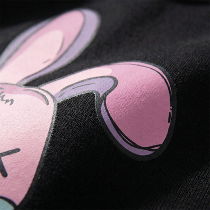 Bunnikova - Oversized Graphic Print Hoodie  Casual Street Styling