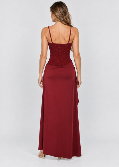 Women's Sequin Corset Evening Dress | Sparkle Party Gown | Steven & Levon