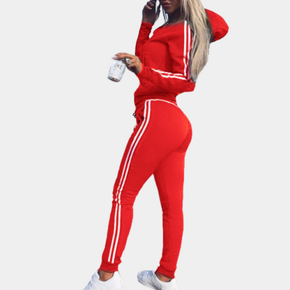 Trendy 2-Piece Tracksuit | Women | Soft Fabric | Relaxed Fit | Casual Loungewear | Steven & Levon