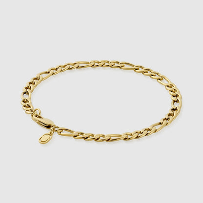 Figaro Bracelet | Men | Gold or Silver | 5mm Figaro Chain Bracelet | Steven & Levon