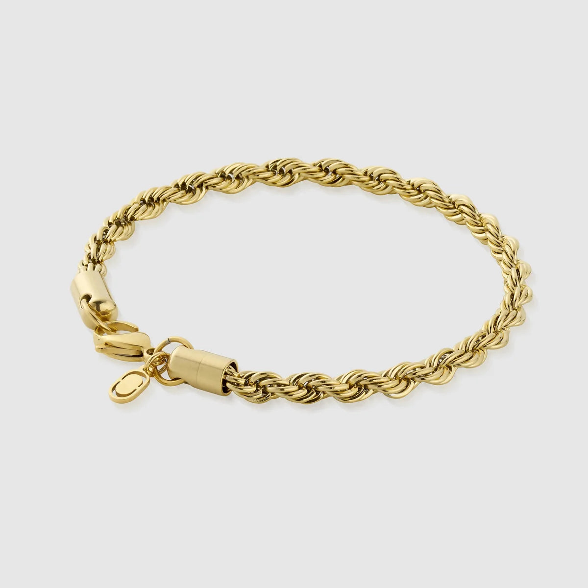 Rope Bracelet | Men | Stainless Steel | Silver, Gold & Rose Gold | 5mm Twisted Chain | Steven & Levon