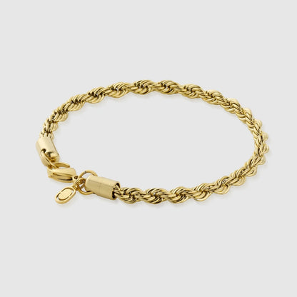 Rope Bracelet | Men | Stainless Steel | Silver, Gold & Rose Gold | 5mm Twisted Chain | Steven & Levon
