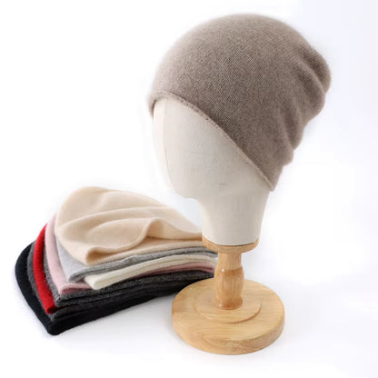 Cashmere Beanie | Unisex 100% Pure Cashmere Knitted Winter Hat for Outdoor Wear | Steven & Levon