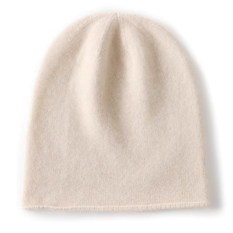 Cashmere Beanie | Unisex 100% Pure Cashmere Knitted Winter Hat for Outdoor Wear | Steven & Levon