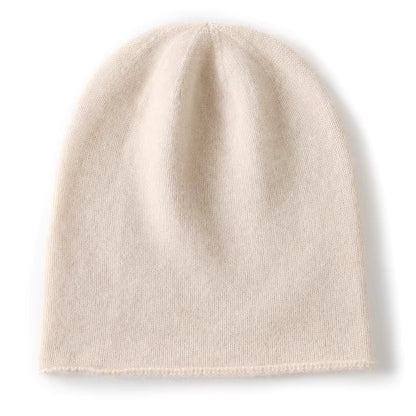 Cashmere Beanie | Unisex 100% Pure Cashmere Knitted Winter Hat for Outdoor Wear | Steven & Levon