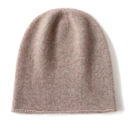 Cashmere Beanie | Unisex 100% Pure Cashmere Knitted Winter Hat for Outdoor Wear | Steven & Levon