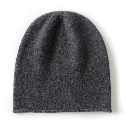 Cashmere Beanie | Unisex 100% Pure Cashmere Knitted Winter Hat for Outdoor Wear | Steven & Levon